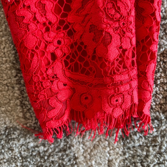 J . Crew Red Lace Fancy Pants - Picture 3 of 6